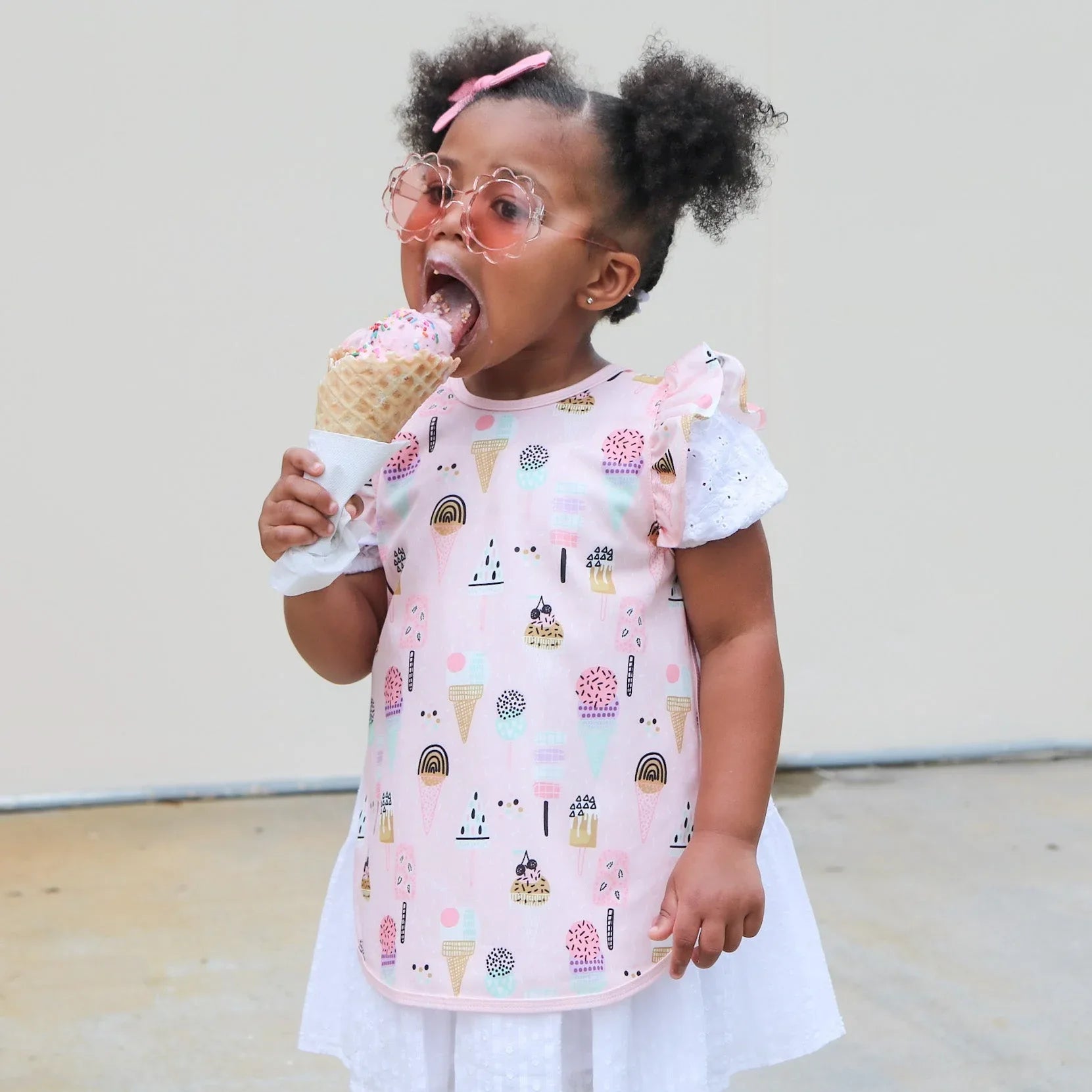 Pink Ice Cream Flutter Bapron - BIG FRENCHIES