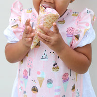 Pink Ice Cream Flutter Bapron - BIG FRENCHIES