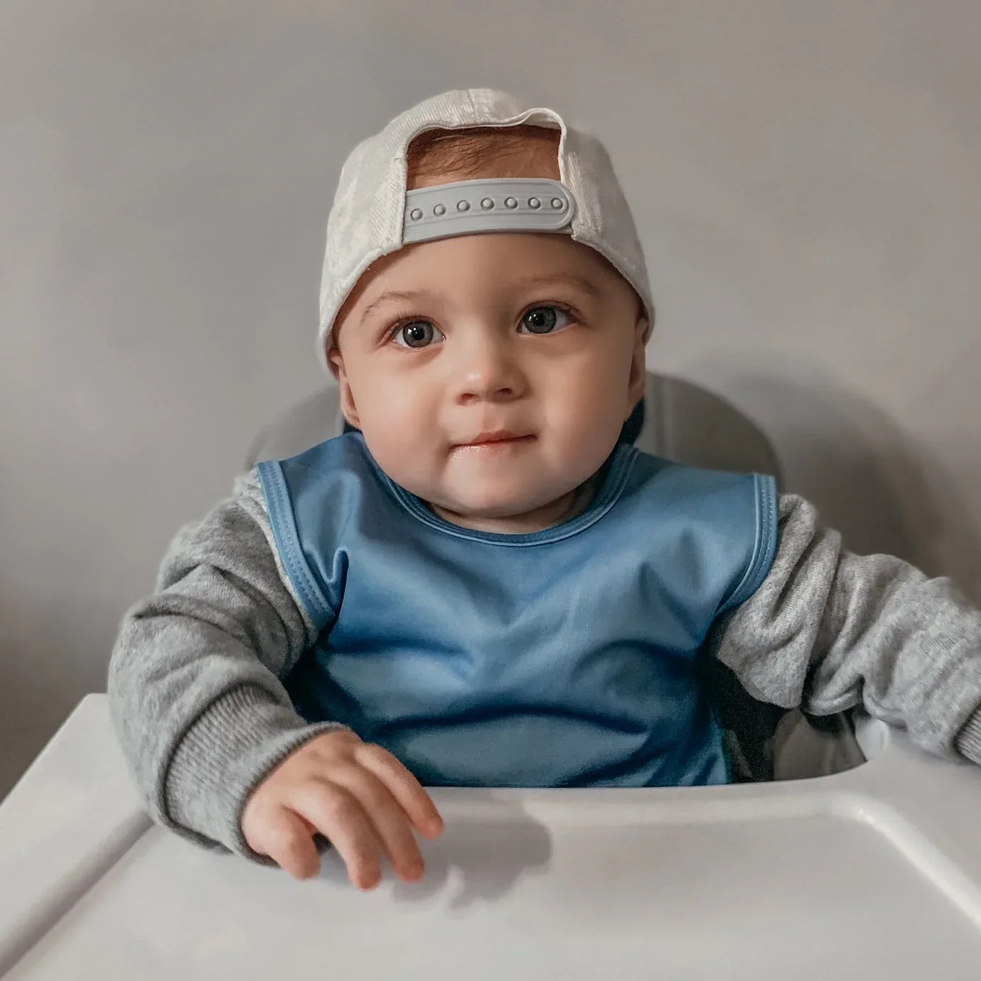 Solid Dusty Blue Minimalist Bapron - BIG FRENCHIES