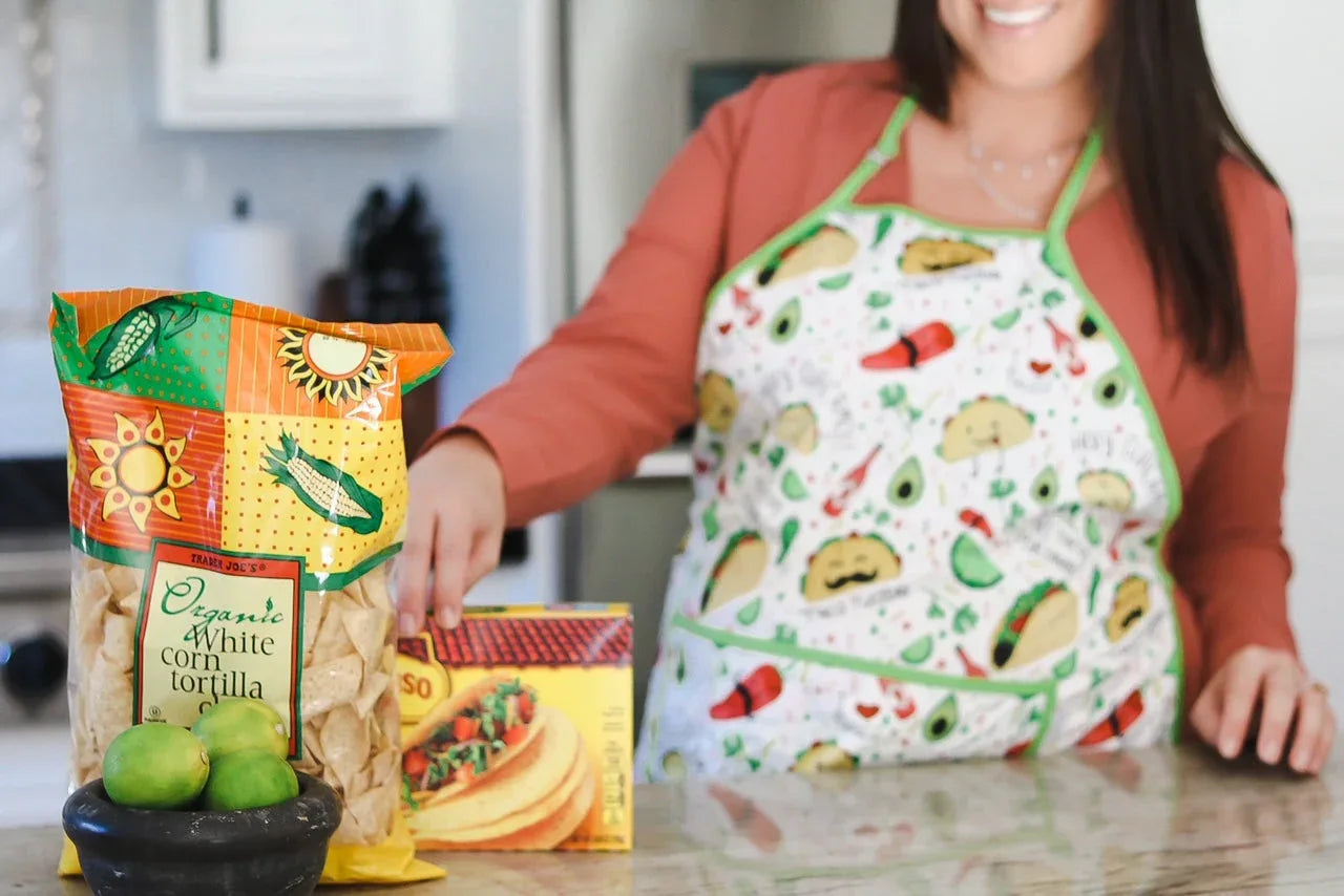 Taco Party Apron - fits sizes youth small through adult 2XL - BIG FRENCHIES