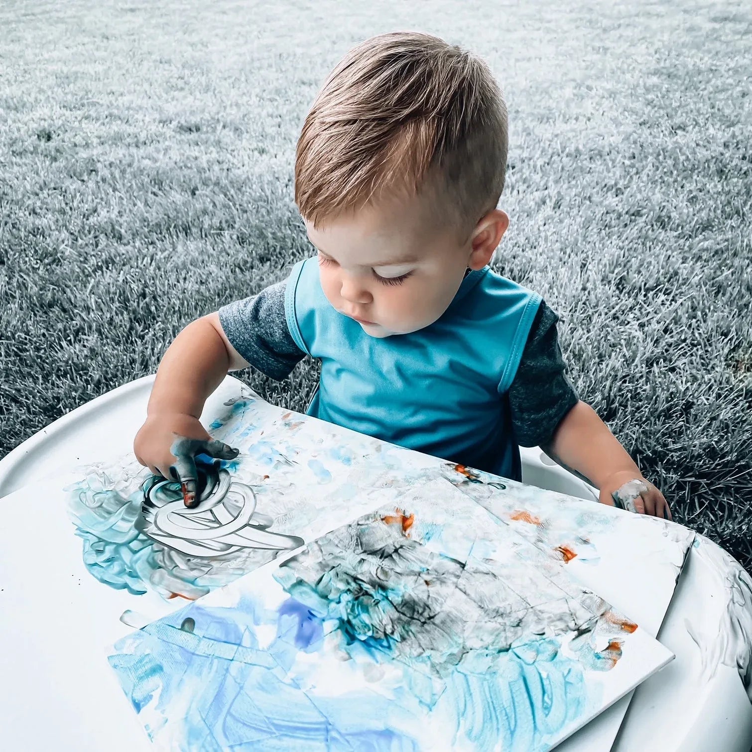 Solid Teal Minimalist Bapron SALE - BIG FRENCHIES