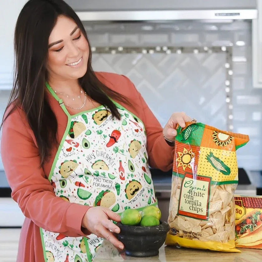 Taco Party Apron - fits sizes youth small through adult 2XL - BIG FRENCHIES