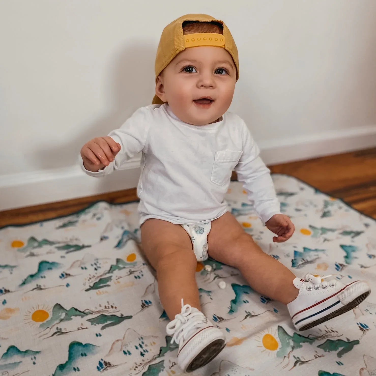 Mountain Mist Splash Mat - A Waterproof Catch-All for Highchair Spills and More! - BIG FRENCHIES
