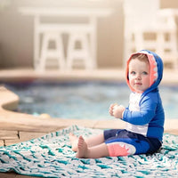 Shark Attack Splash Mat - A Waterproof Catch-All for Highchair Spills and More! - BIG FRENCHIES