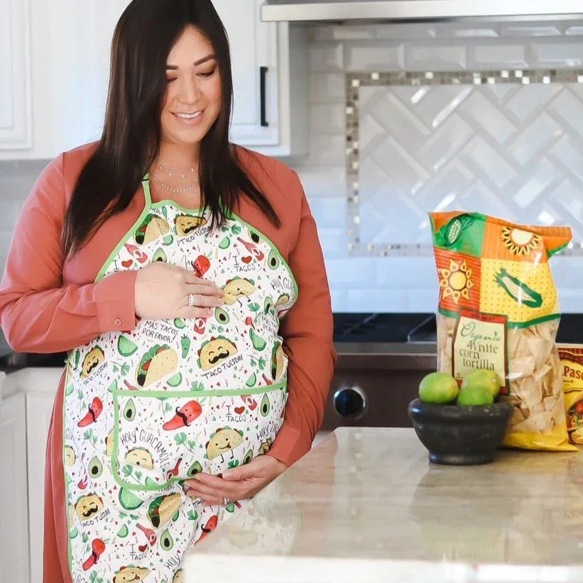 Taco Party Apron - fits sizes youth small through adult 2XL - BIG FRENCHIES