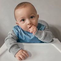 Solid Dusty Blue Minimalist Bapron - BIG FRENCHIES