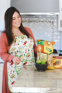 Taco Party Apron - fits sizes youth small through adult 2XL - BIG FRENCHIES