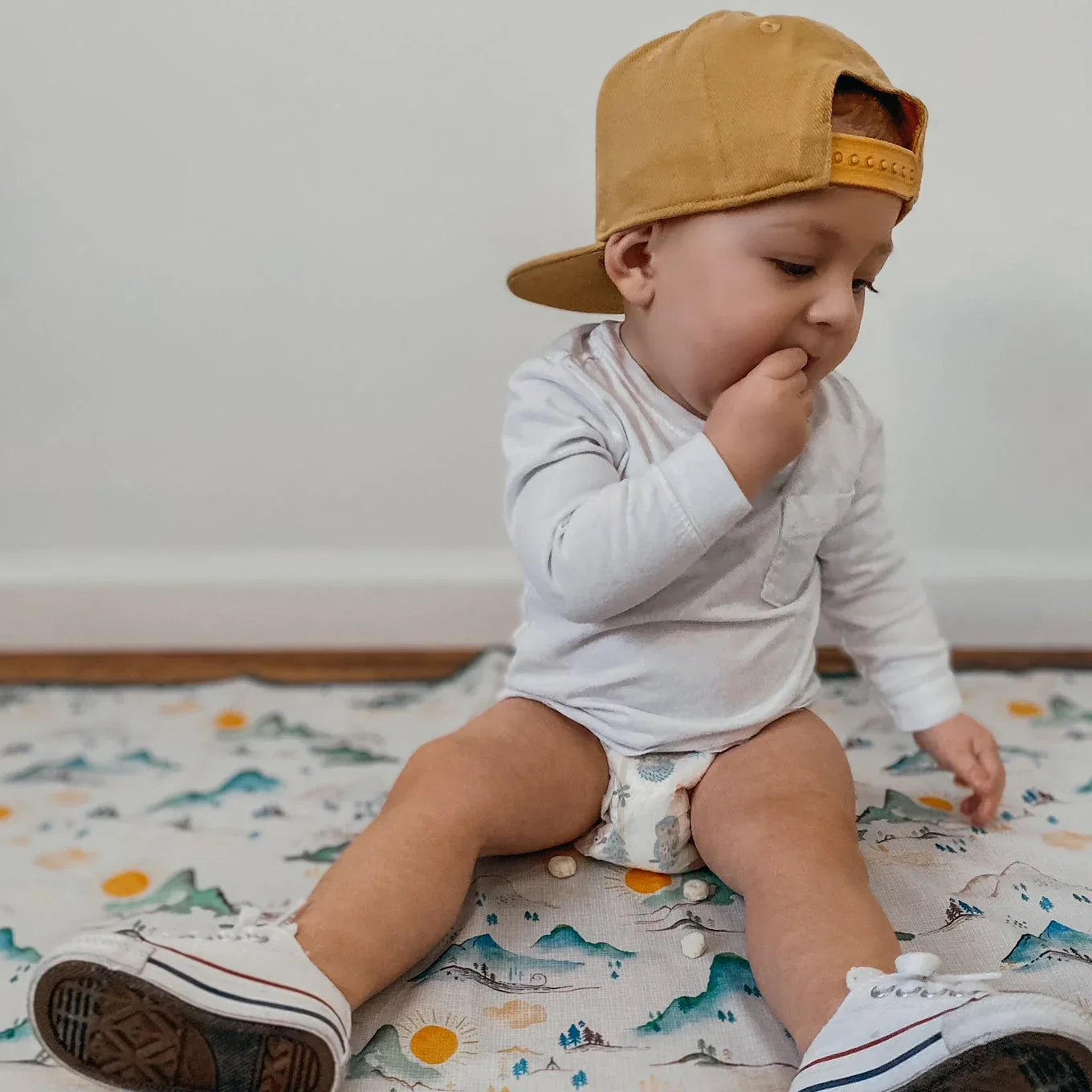 Mountain Mist Splash Mat - A Waterproof Catch-All for Highchair Spills and More! - BIG FRENCHIES