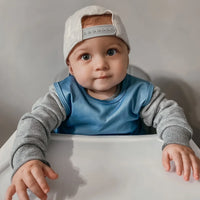 Solid Dusty Blue Minimalist Bapron - BIG FRENCHIES