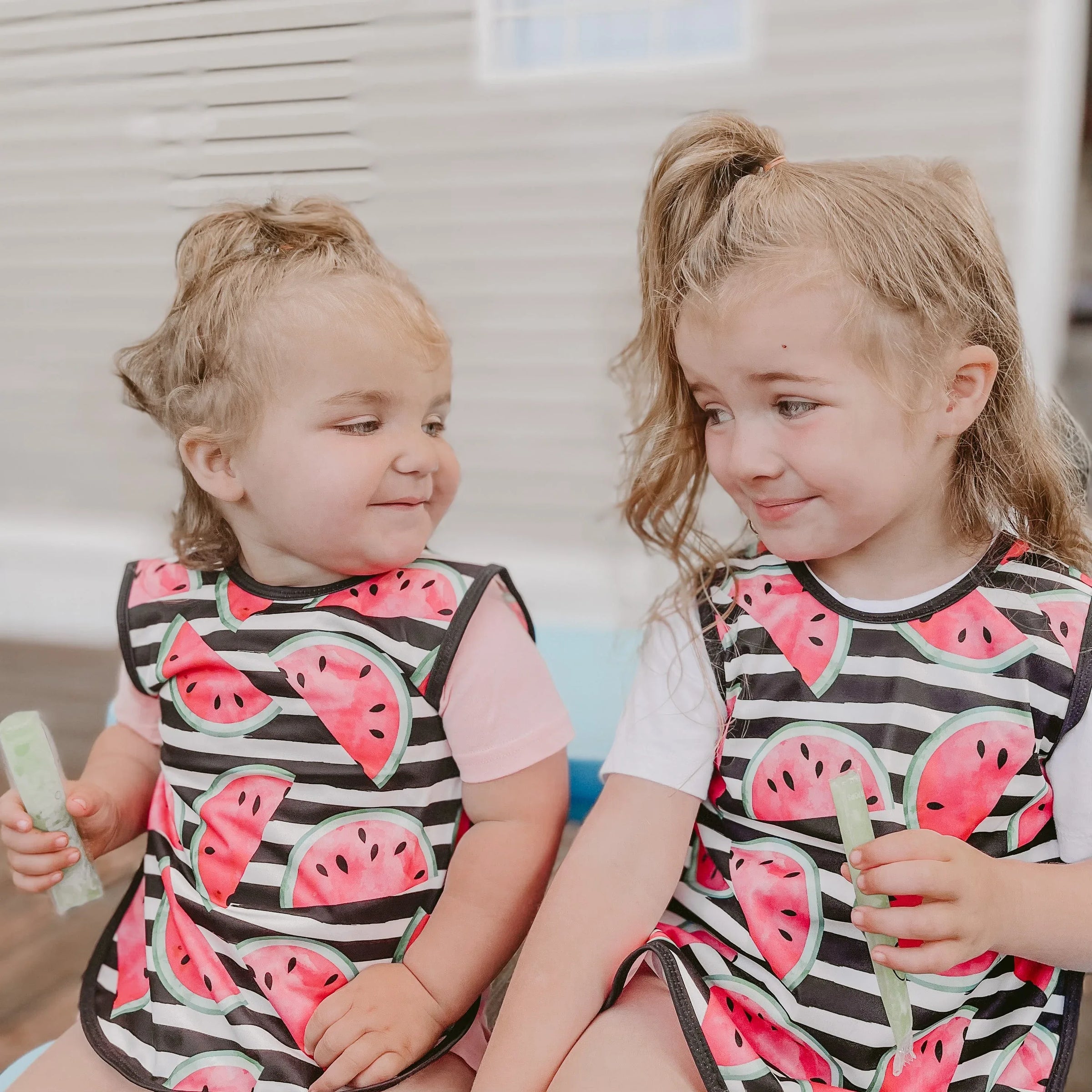 Summer Stripes - Watermelon Bapron SALE - BIG FRENCHIES