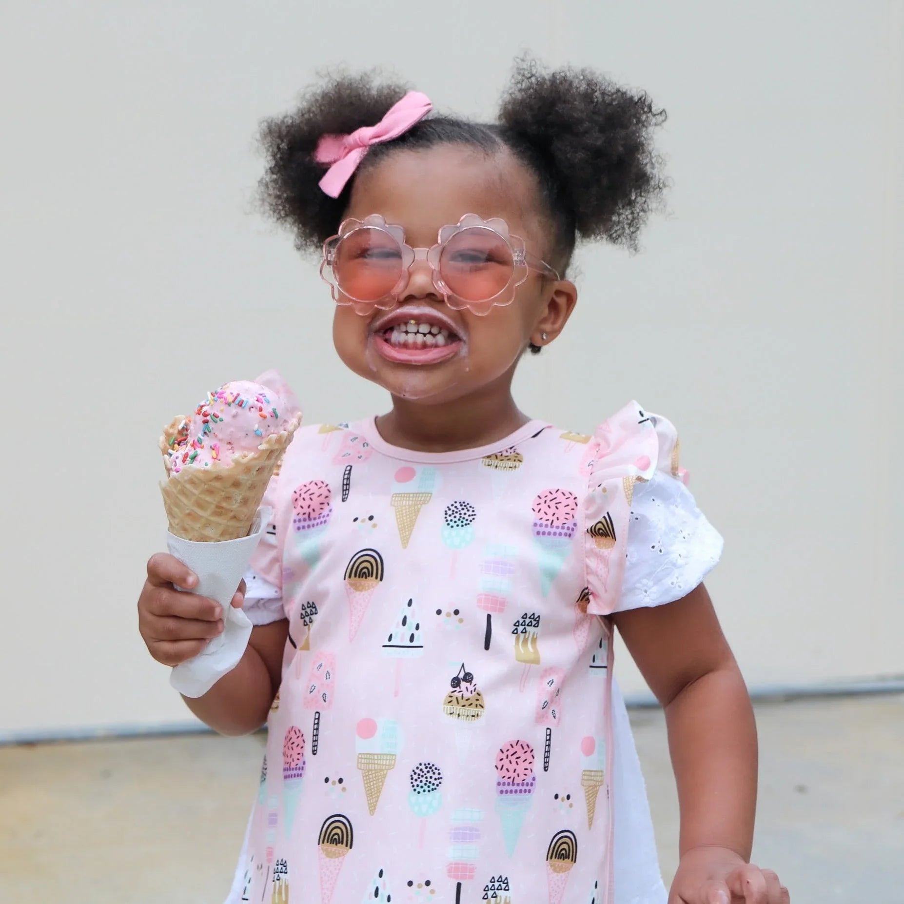 Pink Ice Cream Flutter Bapron - BIG FRENCHIES