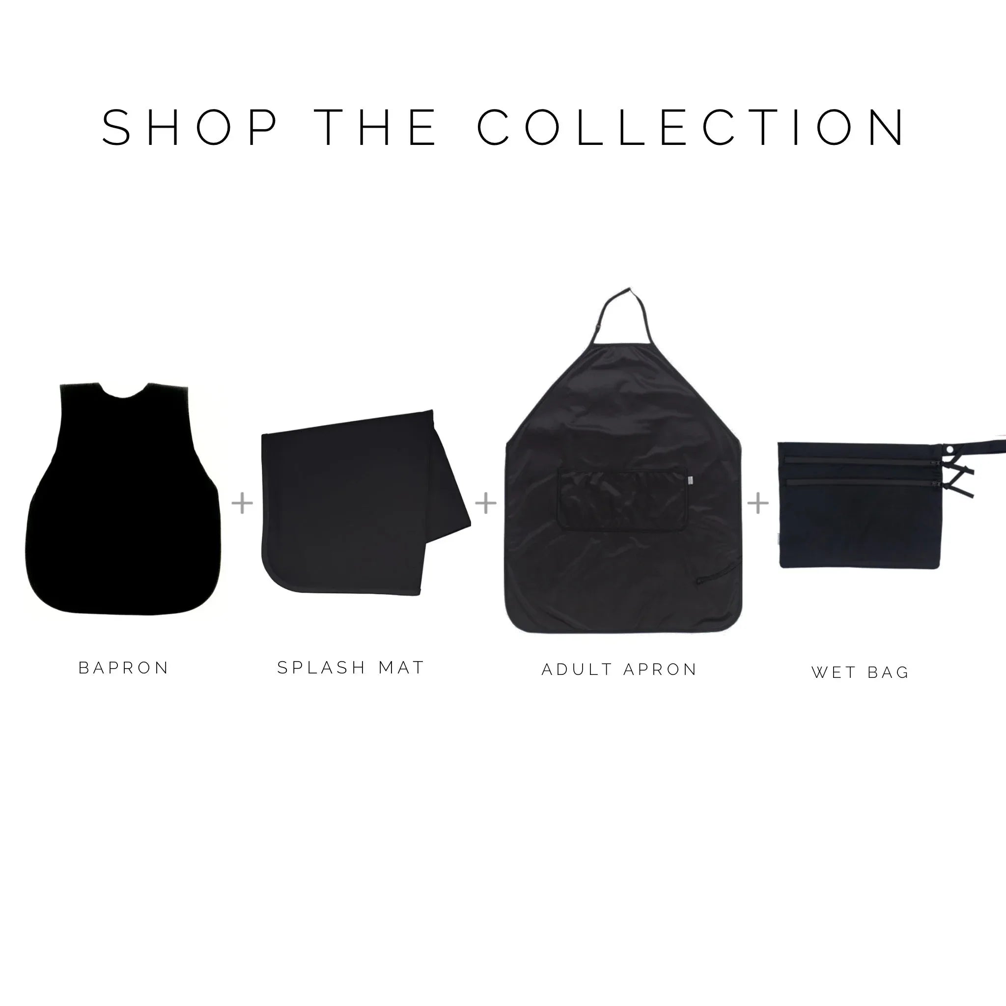 Solid Black Minimalist Bapron - BIG FRENCHIES