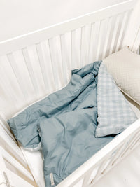 Marine Checkered Quilted Blanket - BIG FRENCHIES
