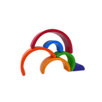 6 Pcs Small Rainbow Stacking Blocks in Primary Colors - BIG FRENCHIES
