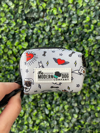 The Modern Dog Company - Bad to the Bone Poop Bag Holder - BIG FRENCHIES