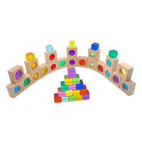15 Pcs Colored Track with 20 Pcs Lucite Cubes Set with Storage Tray - BIG FRENCHIES