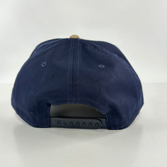 I don’t drink everyday I drink every night on a navy crown khaki brim SnapBack Hat Cap Collab The Izzy Drinks Custom Embroidered