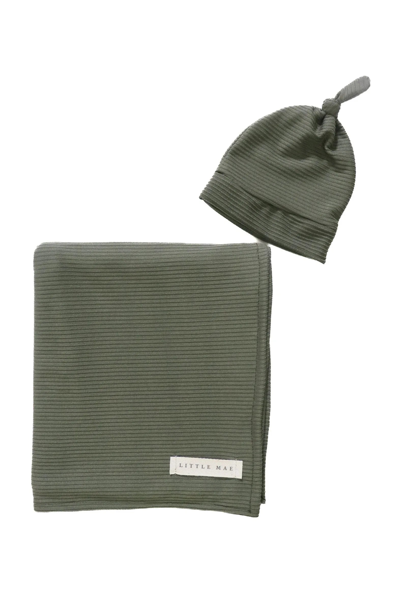 Moss Ribbed Stretch Swaddle - BIG FRENCHIES