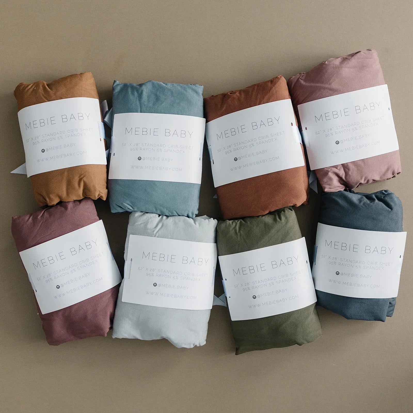 Stone Bamboo Stretch Crib Sheet - BIG FRENCHIES