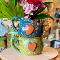 Calliope Heart Mug - Meadow Green - BIG FRENCHIES