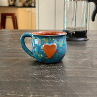 Calliope Heart Mug - Blue Explosion - BIG FRENCHIES