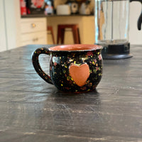 Calliope Heart Mug - Black Explosion - BIG FRENCHIES