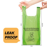 Mr. Peanut's XL Pooper Scooper Sized 13X11" BioDegradable BioPlastic Recycled Plant Based Waste Bags - 160 Count - BIG FRENCHIES