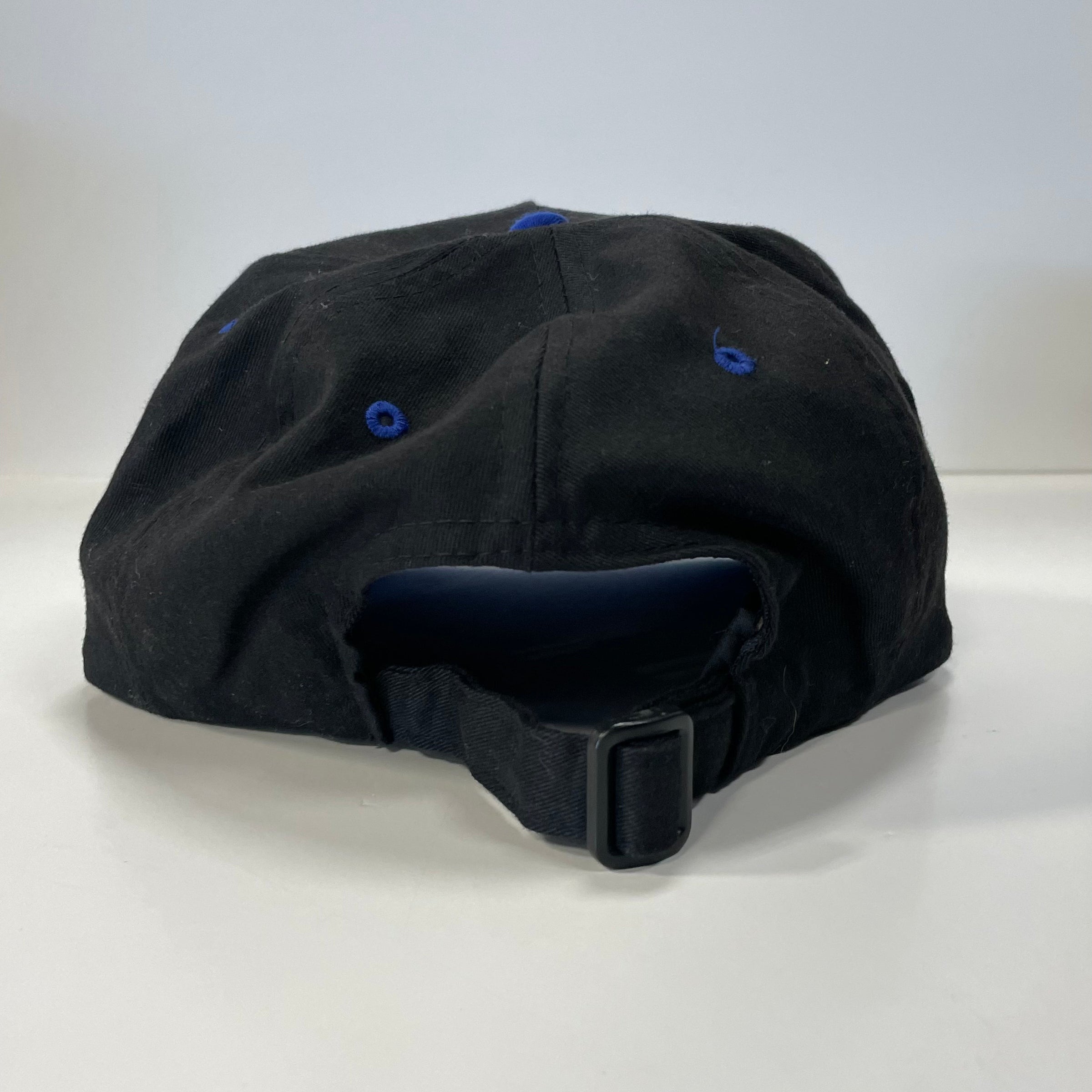 Horny Custom Embroidered Strapback Cap Hat Black/Blue