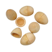 6 Pcs Magnetic Natural Wooden Eggs - BIG FRENCHIES