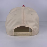 Juggernaut Surf Shop Custom Embroidered Cream/Red SnapBack