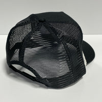 YIPPEE-KI-YAY White Rope Vintage Custom Embroidered Black Mesh Trucker Snapback Cap Hat