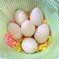 6 Pcs Magnetic Natural Wooden Eggs - BIG FRENCHIES