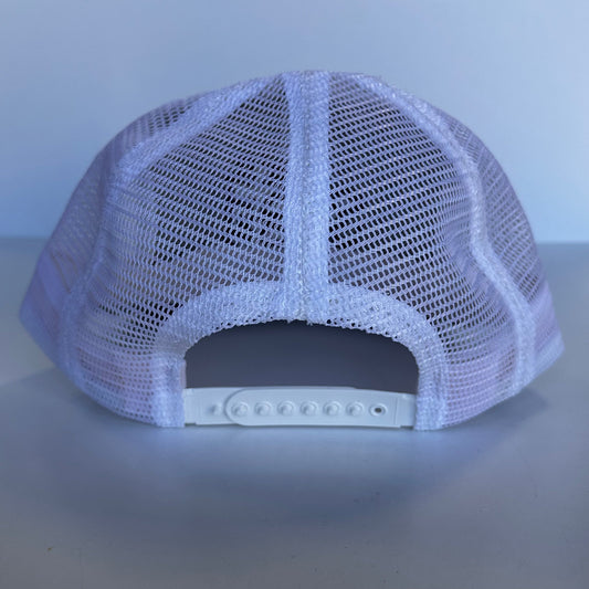 Go Fuck Your Self Gray White Mesh Trucker SnapBack Custom Embroidered