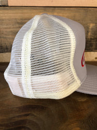 Enjoy Cocaine embroidered Custom Embroidered gray and white snapback made in USA cap hat