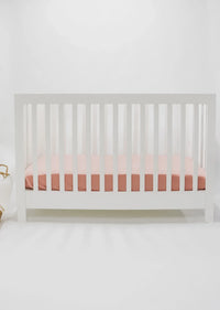 Peony Ribbed Crib Sheet - BIG FRENCHIES