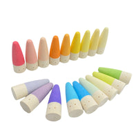 18-Piece Stained Wooden Stick Gnomes - BIG FRENCHIES
