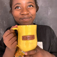 Sunshine Mug - Speckled Yellow - BIG FRENCHIES