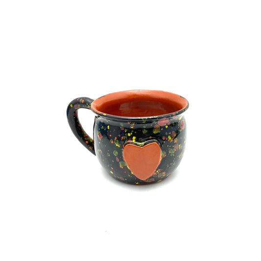 Calliope Heart Mug - Black Explosion - BIG FRENCHIES