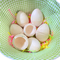 6 Pcs Magnetic Natural Wooden Eggs - BIG FRENCHIES