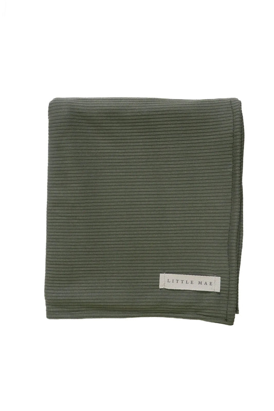 Moss Ribbed Stretch Swaddle - BIG FRENCHIES