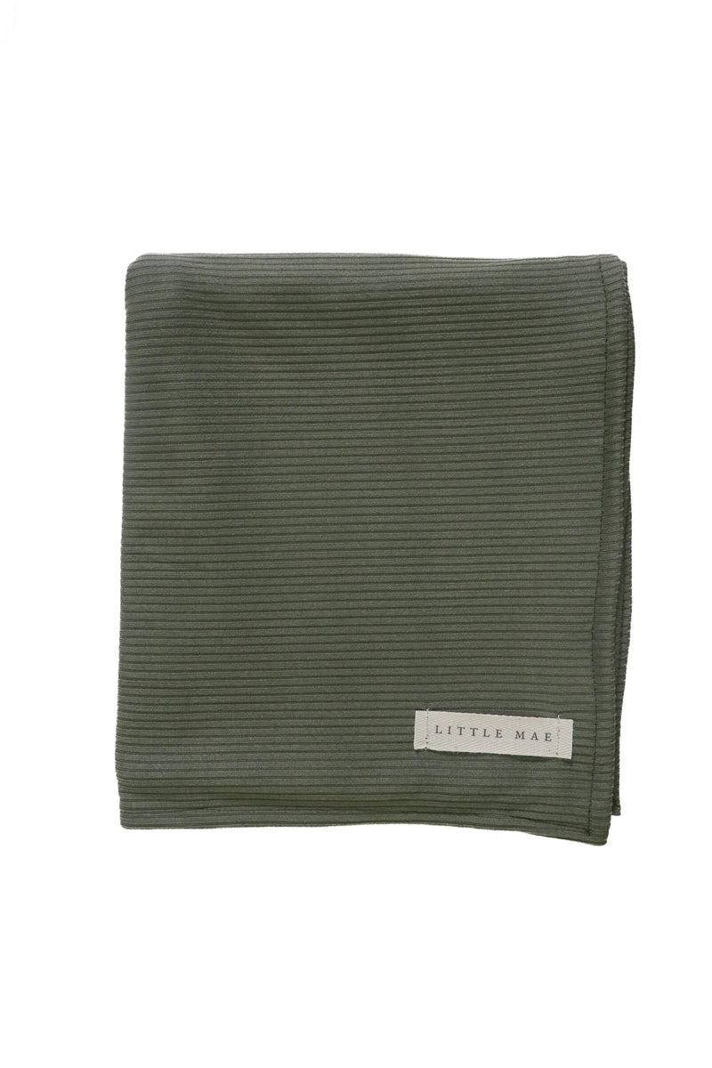 Moss Ribbed Stretch Swaddle - BIG FRENCHIES