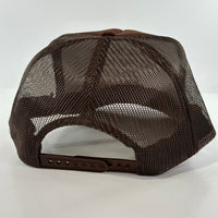 Thank you for holding your breath while I smoke on a brown mesh trucker SnapBack hat cap custom embroidered