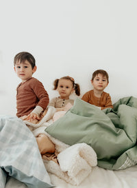 Chestnut Gingham Quilted Blanket - BIG FRENCHIES