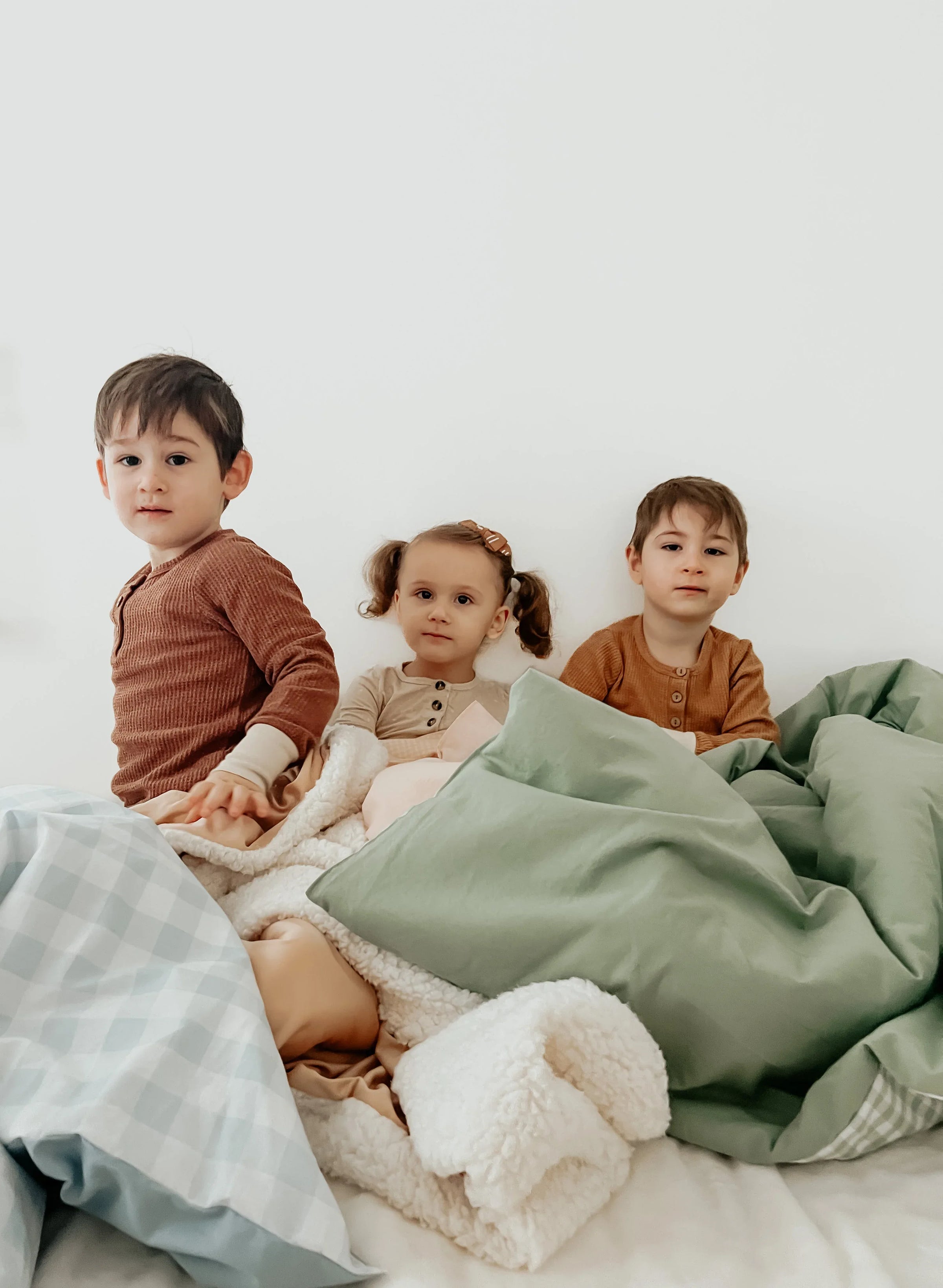 Chestnut Gingham Quilted Blanket - BIG FRENCHIES