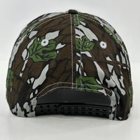 STONE COLD Hunting on a Vintage GREEN CAMO Rope SNAPBACK CAP Deer HAT CUSTOM EMBROIDERED