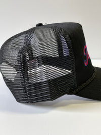 Howdy Texas black rope mesh snapback red white and blue custom embroidered Hat