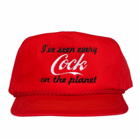I’ve seen every cock on the planet custom embroidered SnapBack rope hat