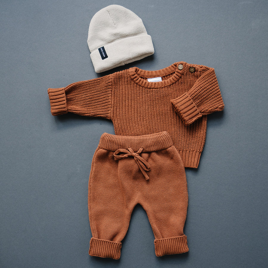 Oatmeal Mebie Baby Beanie - BIG FRENCHIES