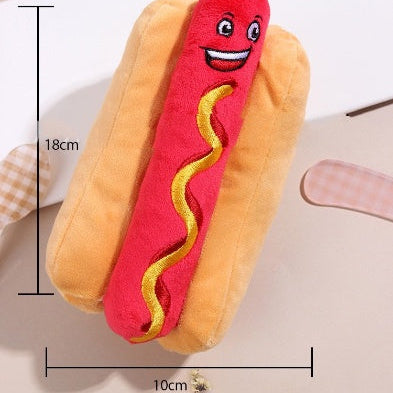 Dog toy hot dog-Pet Toys-BIG FRENCHIES-Jane's Pet Boutique