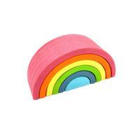 6 Pcs Small Rainbow Stacking Blocks in Pastel/Macaron Colors - BIG FRENCHIES